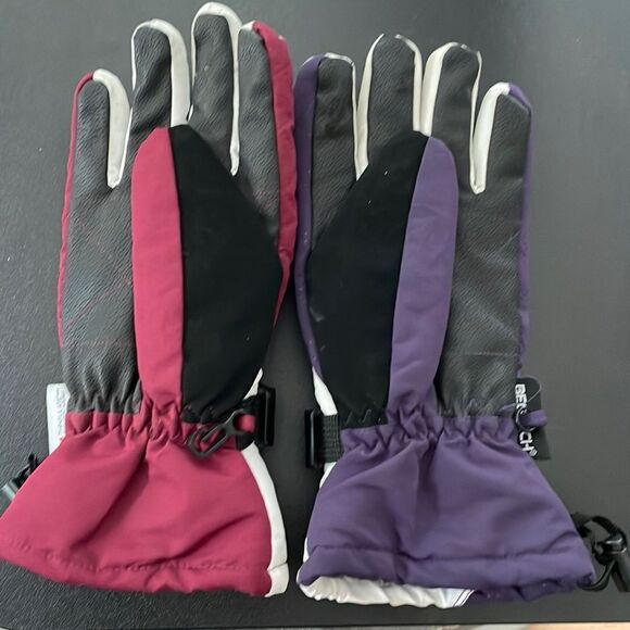 Block color winter gloves size women Medium by Bec-Tech - Picture 1 of 7